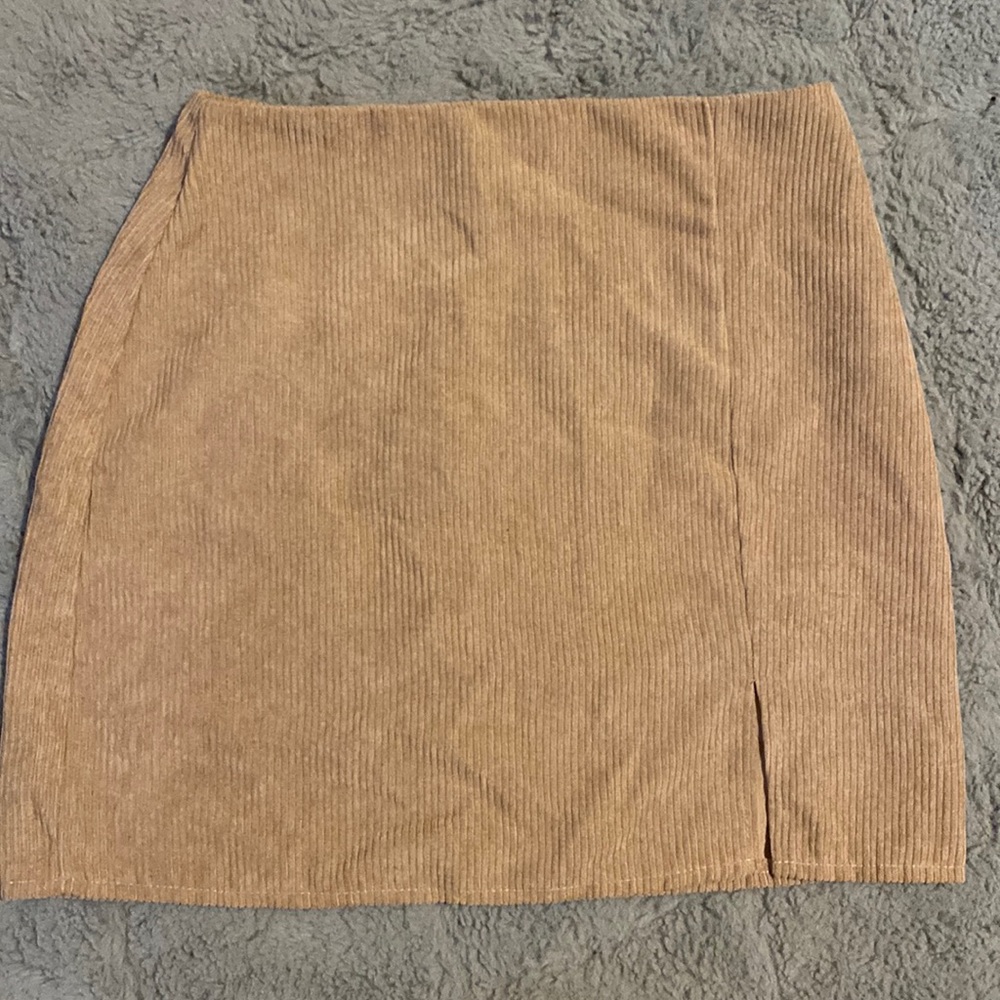 SHEIN size S Tan Mini Skirt
